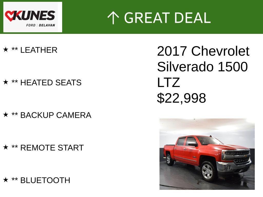 used 2017 Chevrolet Silverado 1500 car, priced at $22,998