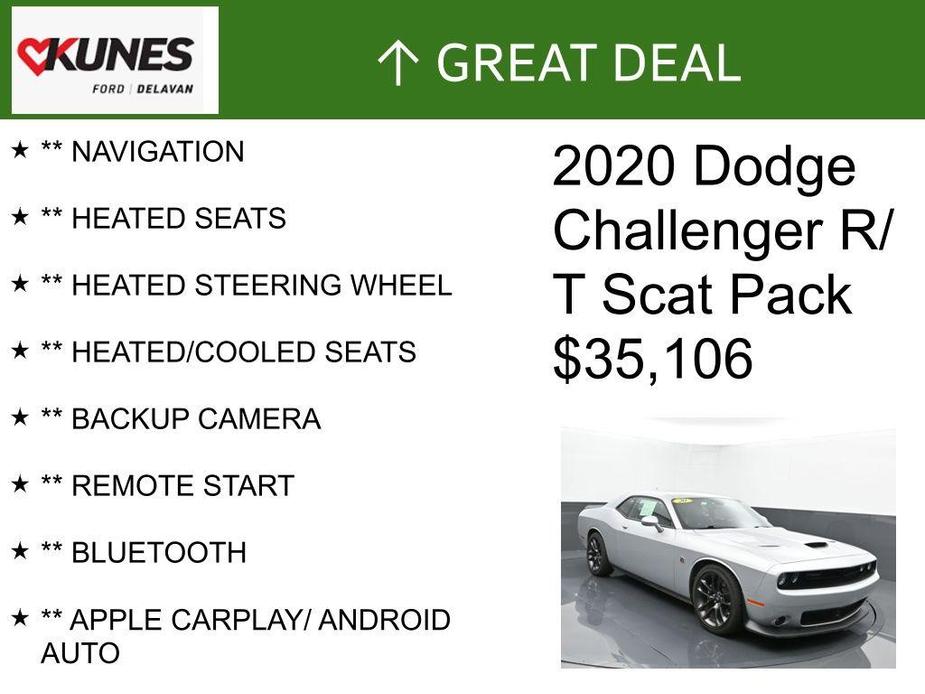 used 2020 Dodge Challenger car, priced at $35,106