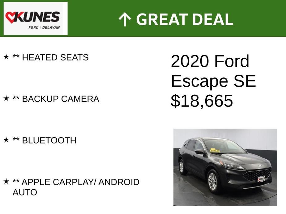used 2020 Ford Escape car, priced at $18,665