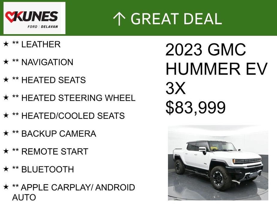 used 2023 GMC HUMMER EV car, priced at $83,999