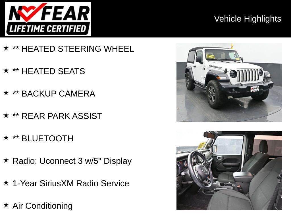 used 2020 Jeep Wrangler car, priced at $26,130