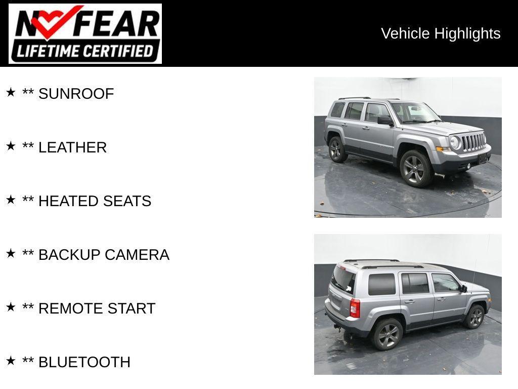 used 2015 Jeep Patriot car, priced at $12,770