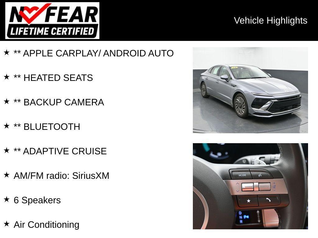 used 2024 Hyundai Sonata Hybrid car, priced at $24,971