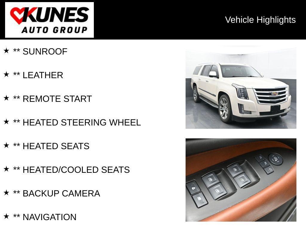 used 2015 Cadillac Escalade ESV car, priced at $19,018