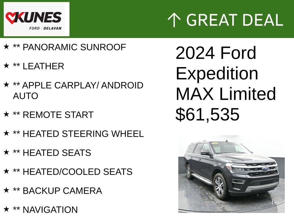 used 2024 Ford Expedition Max car, priced at $61,535