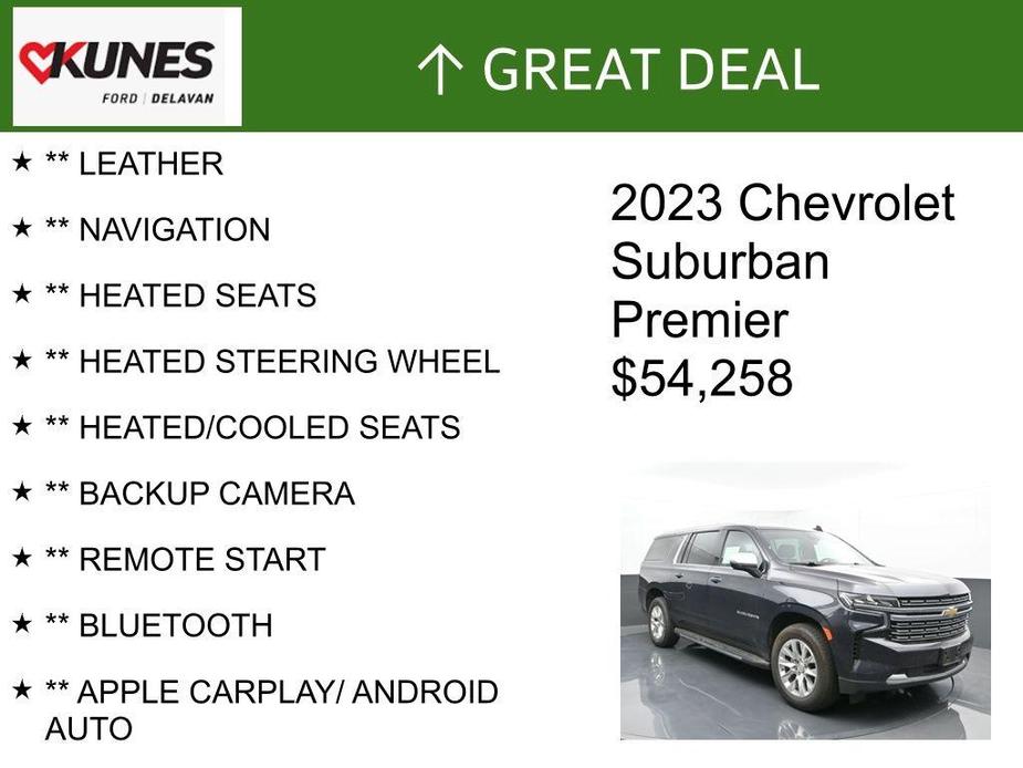 used 2023 Chevrolet Suburban car, priced at $54,258