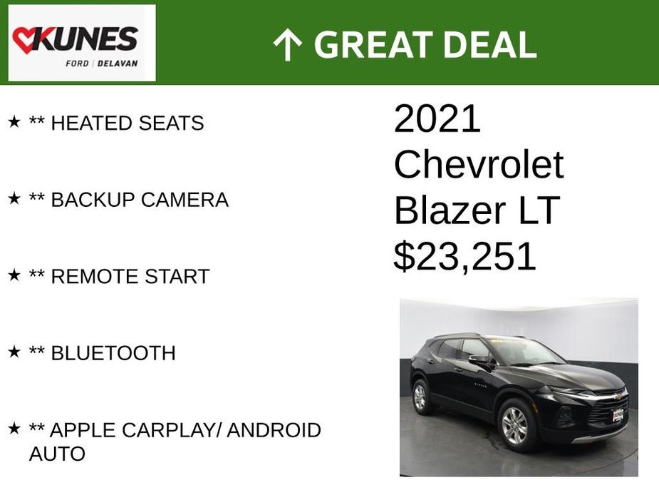 used 2021 Chevrolet Blazer car, priced at $23,251