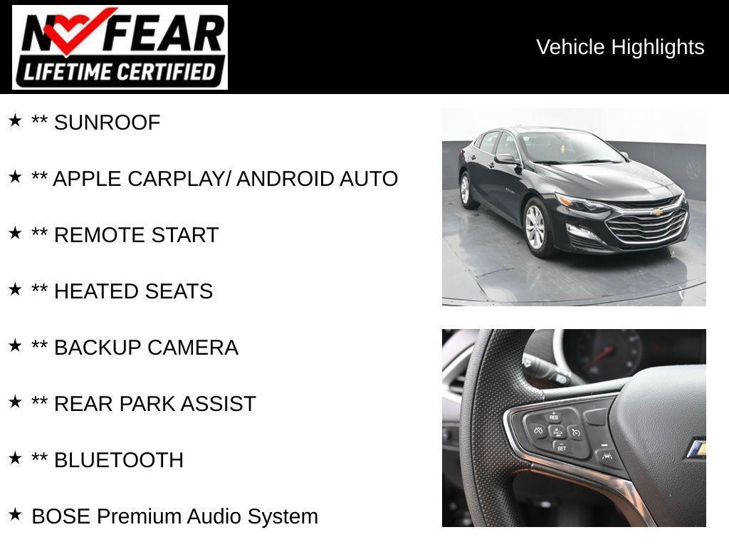 used 2024 Chevrolet Malibu car, priced at $22,000