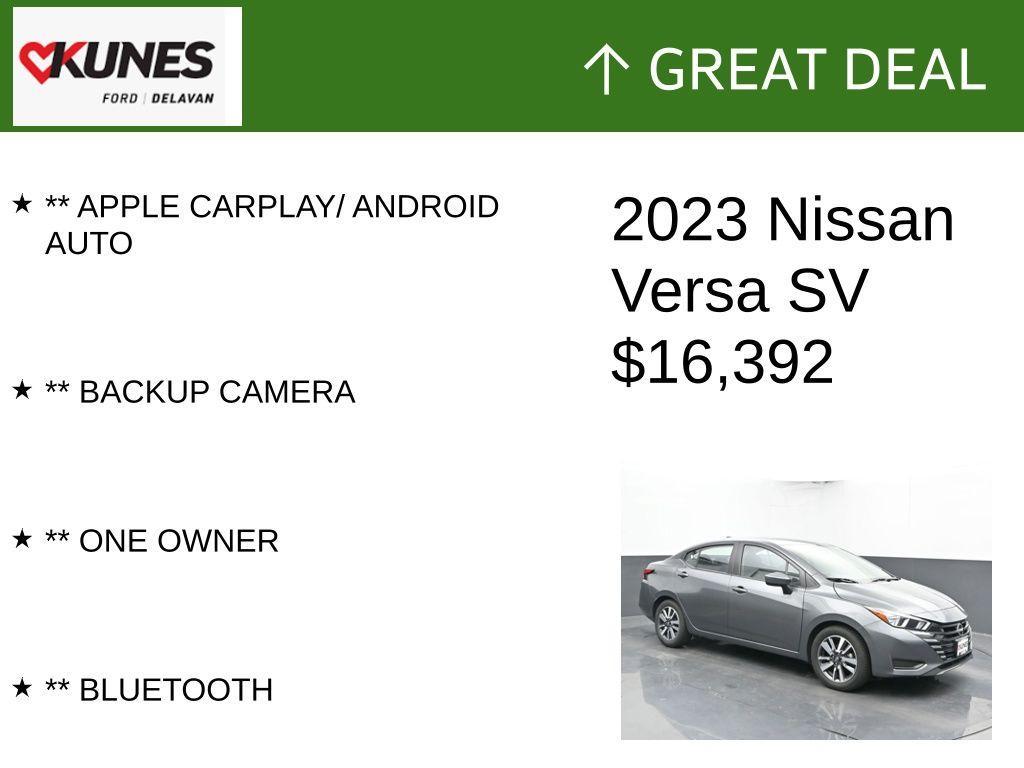 used 2023 Nissan Versa car, priced at $16,392