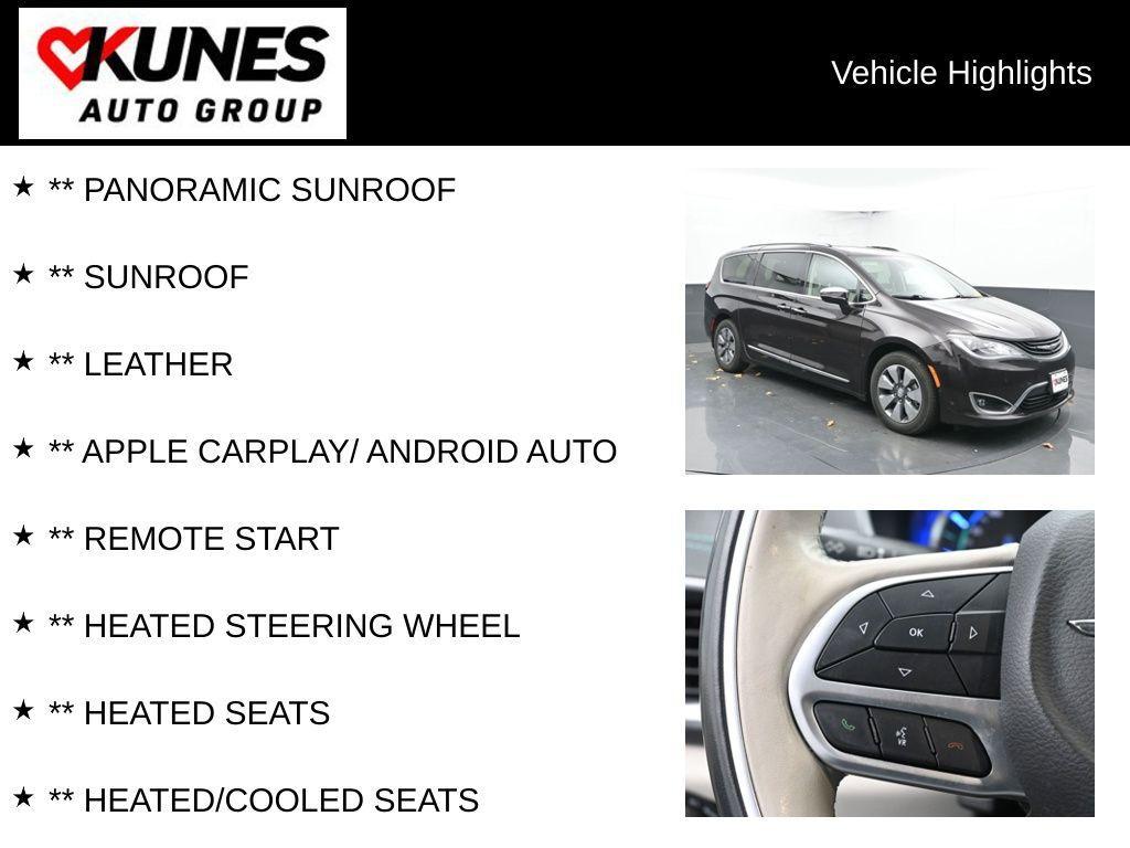 used 2018 Chrysler Pacifica Hybrid car, priced at $14,724