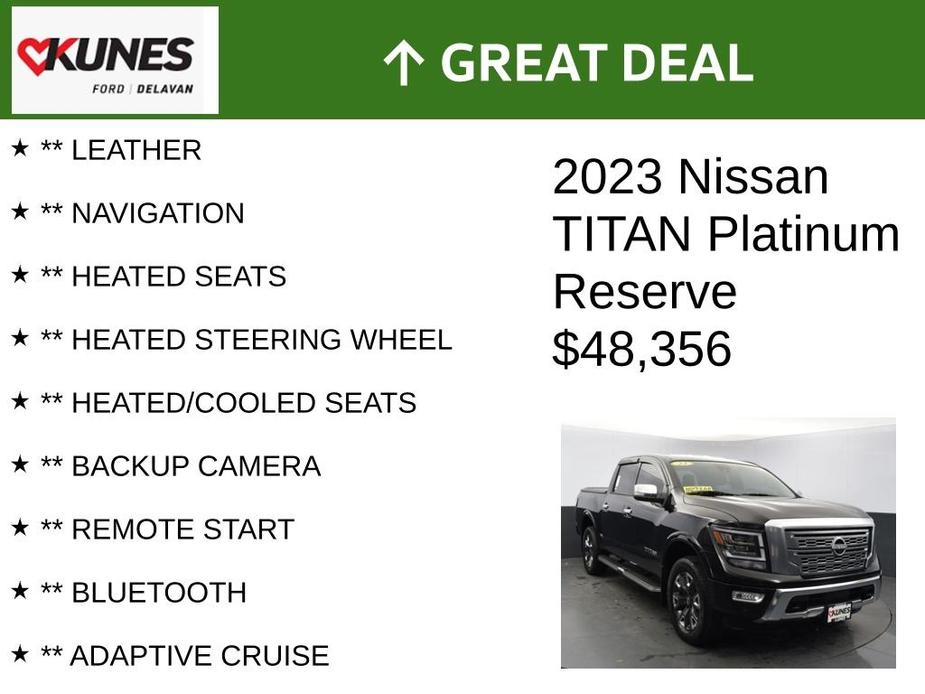 used 2023 Nissan Titan car, priced at $48,356