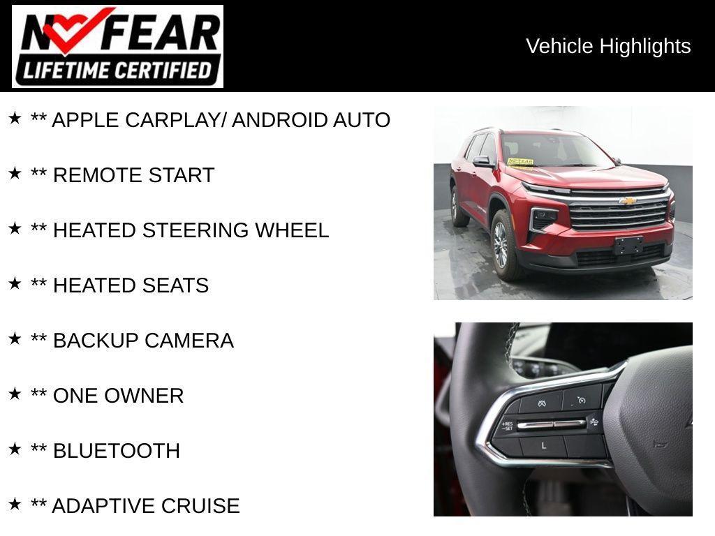 used 2024 Chevrolet Traverse car, priced at $42,721