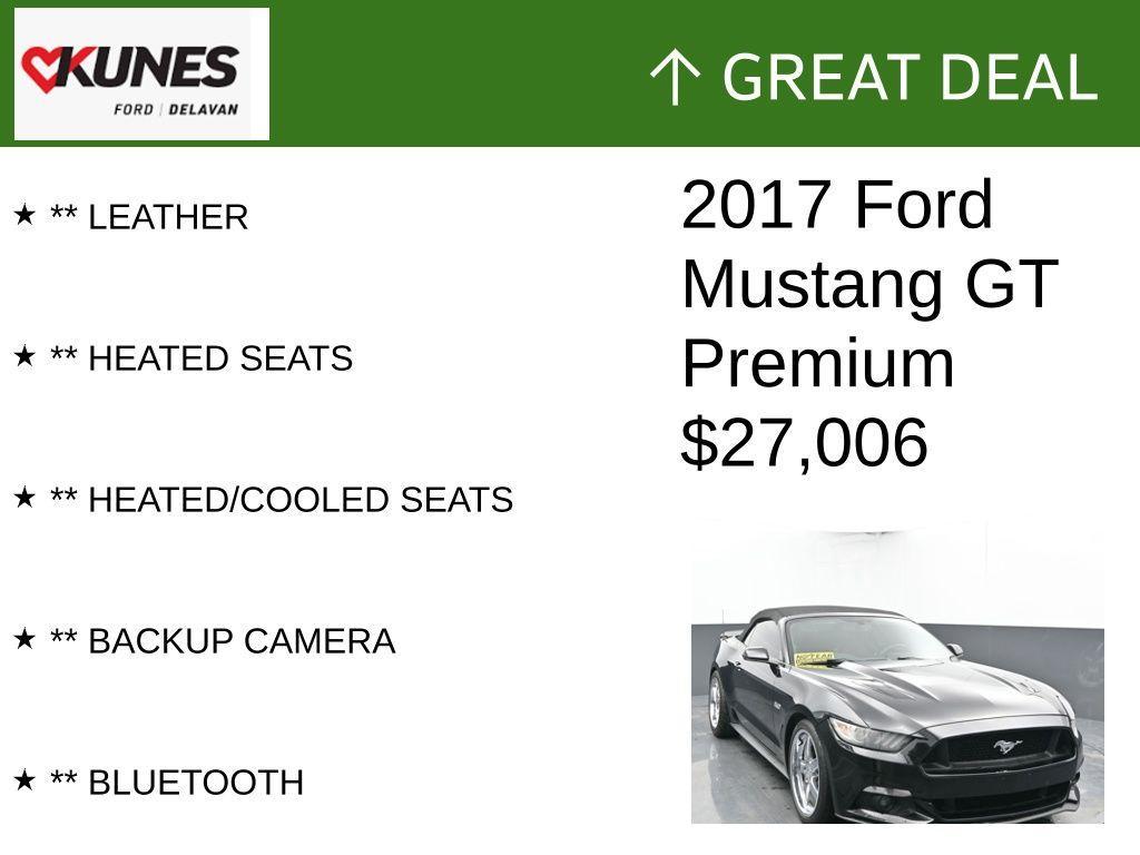 used 2017 Ford Mustang car, priced at $27,006
