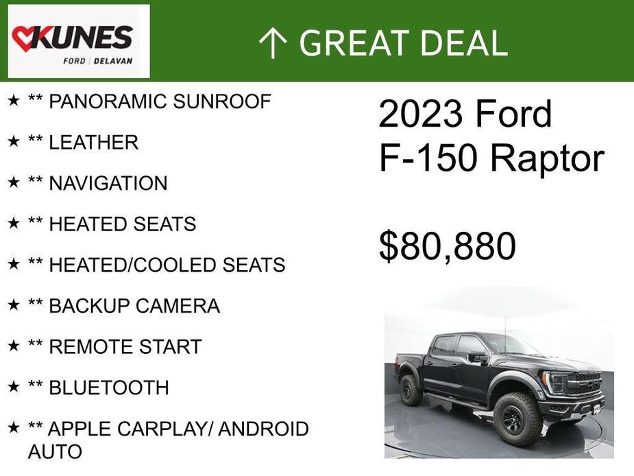 used 2023 Ford F-150 car, priced at $80,880