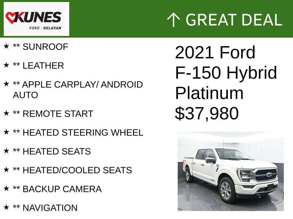 used 2021 Ford F-150 car, priced at $37,980