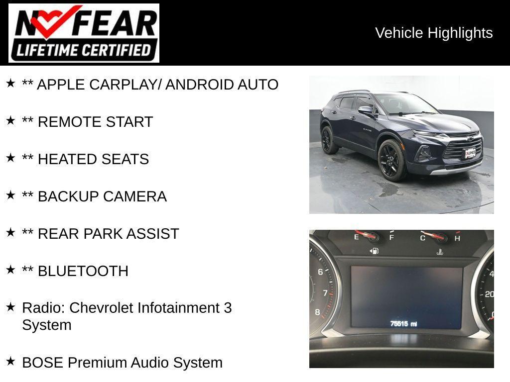 used 2020 Chevrolet Blazer car, priced at $19,949