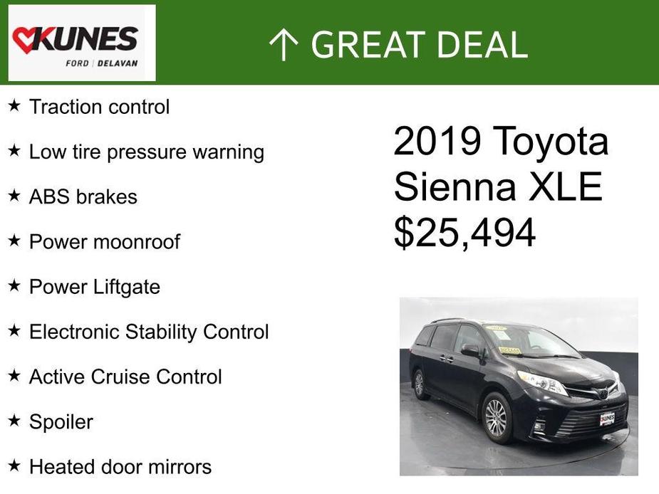 used 2019 Toyota Sienna car, priced at $26,055