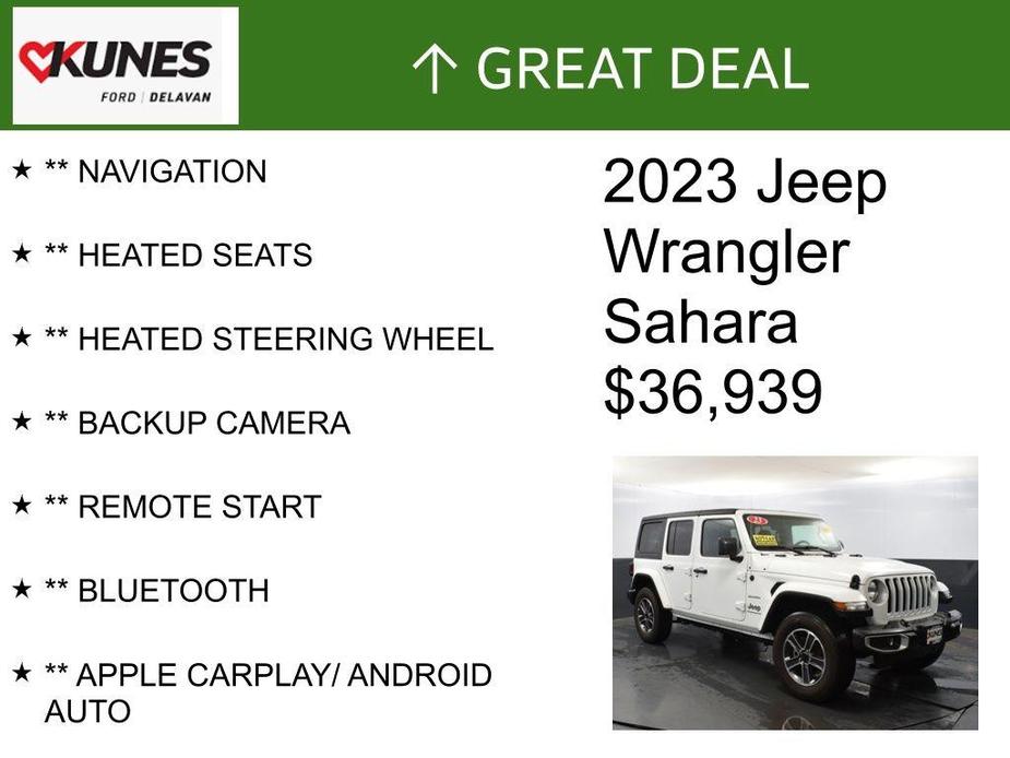 used 2023 Jeep Wrangler car, priced at $36,939