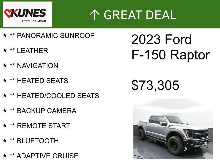 used 2023 Ford F-150 car, priced at $73,305