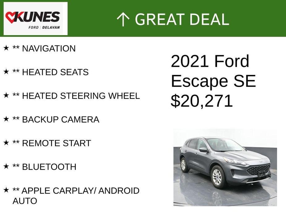 used 2021 Ford Escape car, priced at $20,271