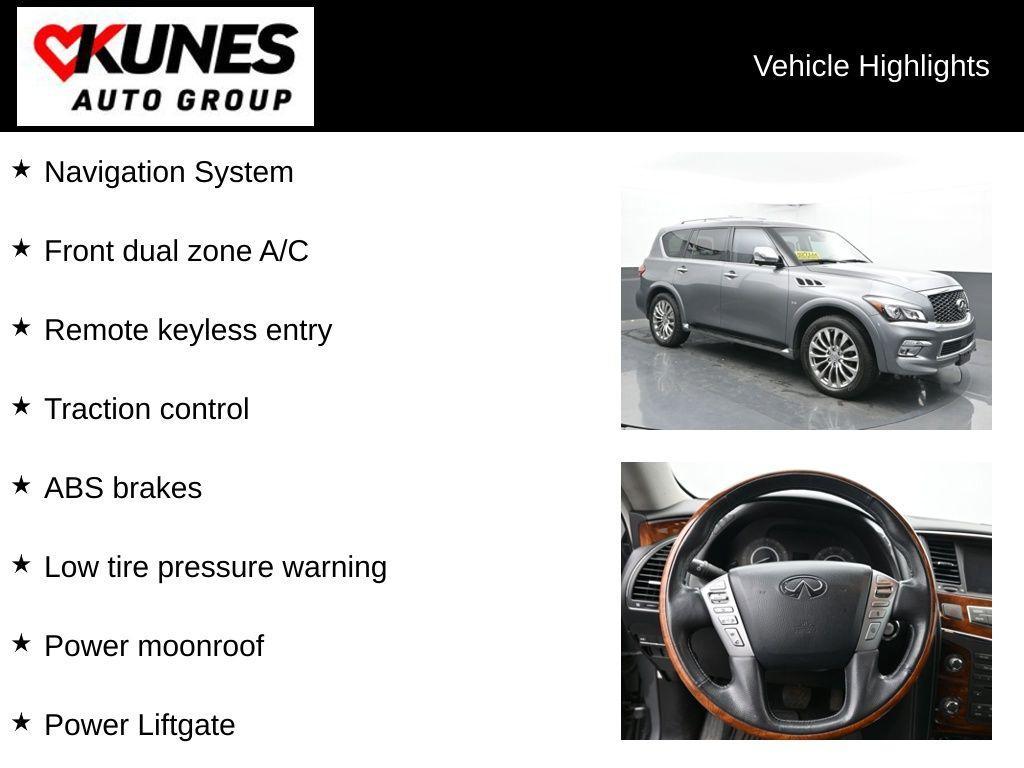 used 2017 INFINITI QX80 car, priced at $18,499