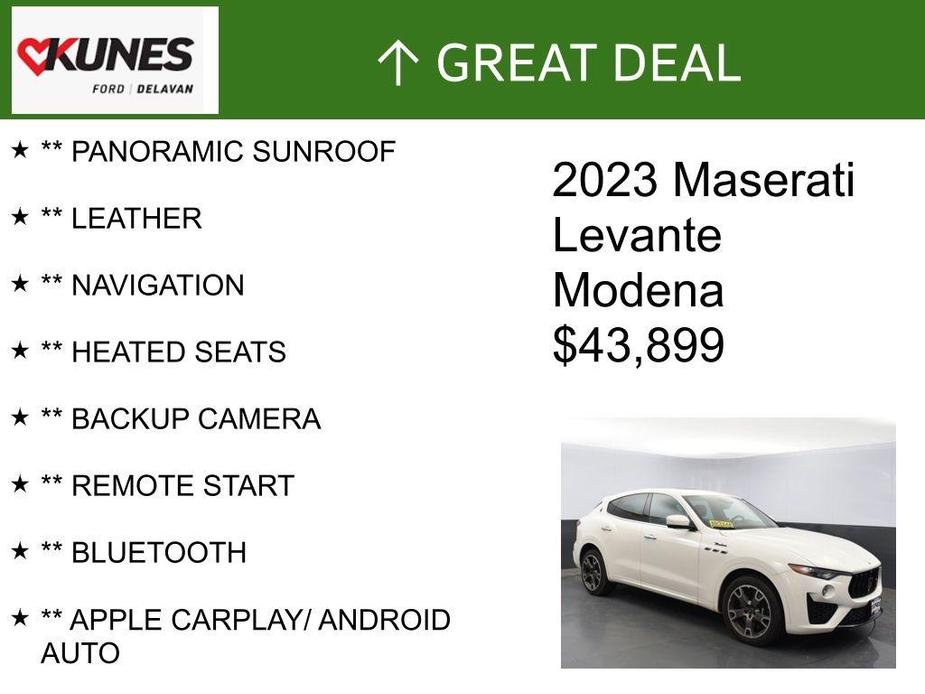 used 2023 Maserati Levante car, priced at $43,899