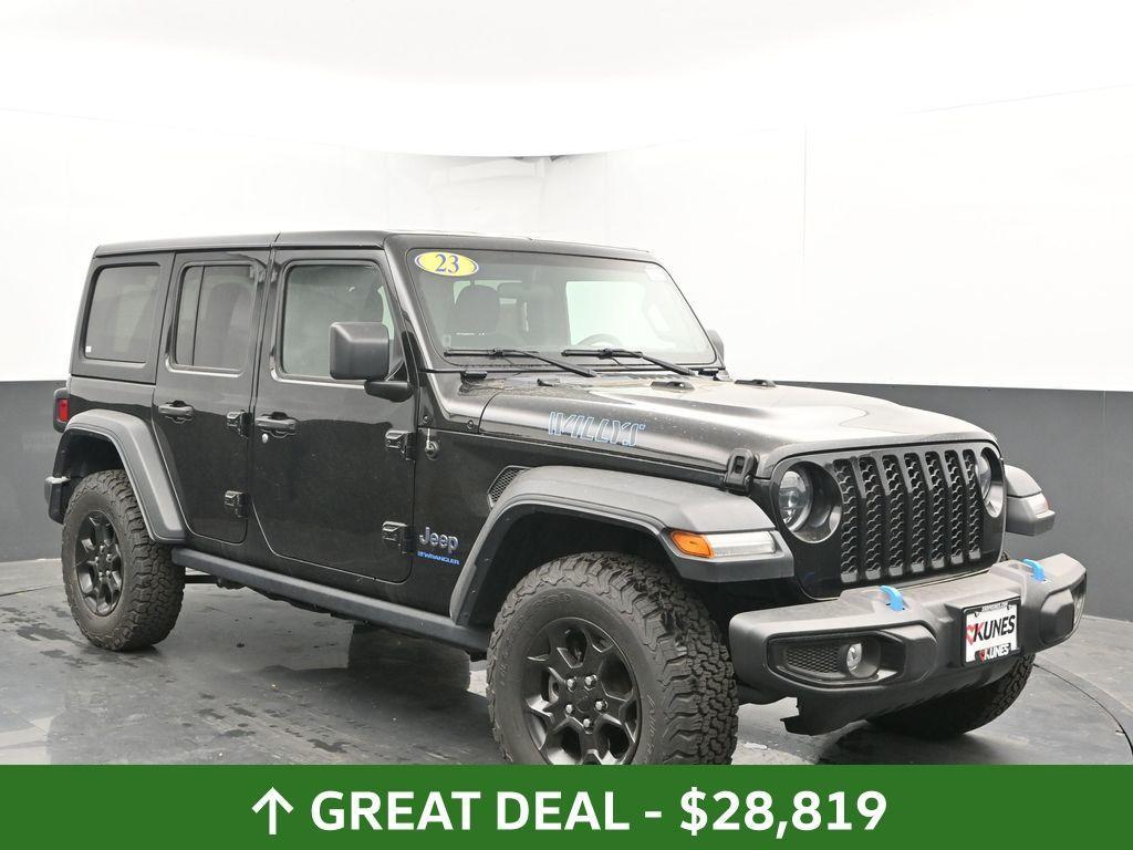 used 2023 Jeep Wrangler 4xe car, priced at $28,819