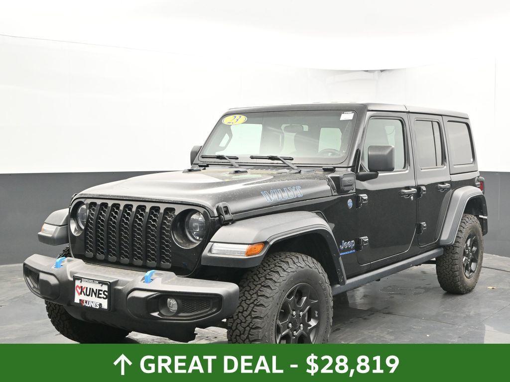used 2023 Jeep Wrangler 4xe car, priced at $28,819