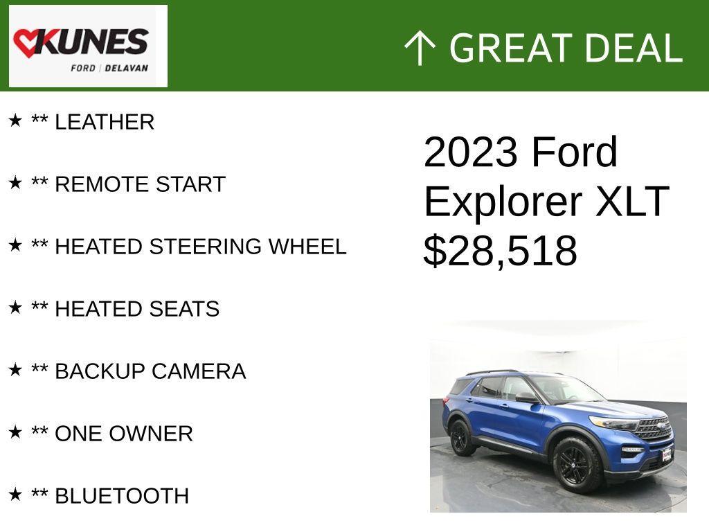 used 2023 Ford Explorer car, priced at $28,518