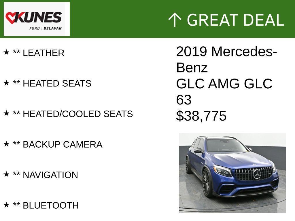 used 2019 Mercedes-Benz AMG GLC 63 car, priced at $38,775