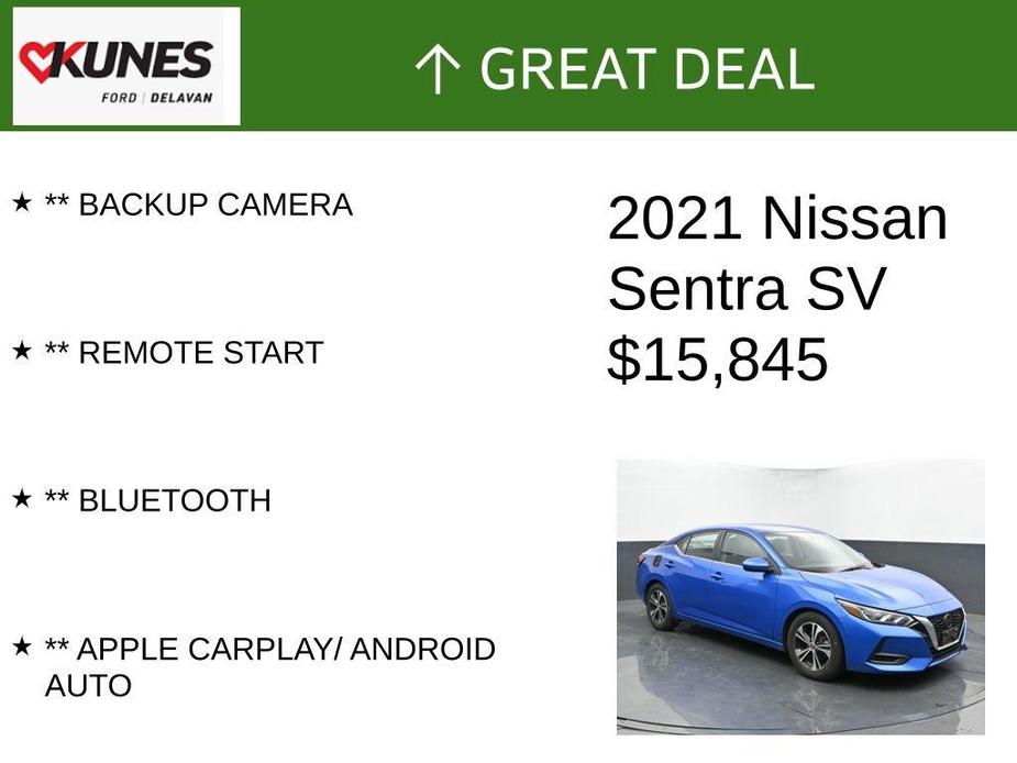 used 2021 Nissan Sentra car, priced at $15,845