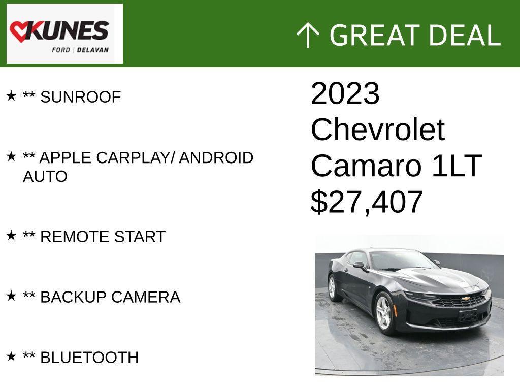 used 2023 Chevrolet Camaro car, priced at $27,407