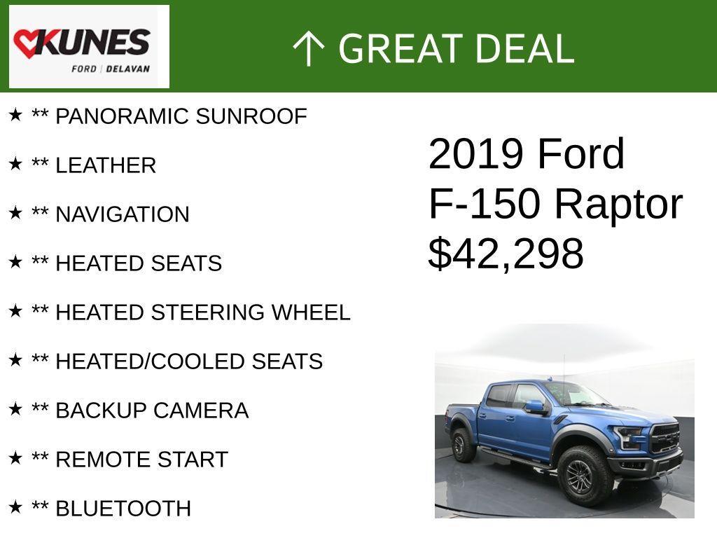 used 2019 Ford F-150 car, priced at $42,298