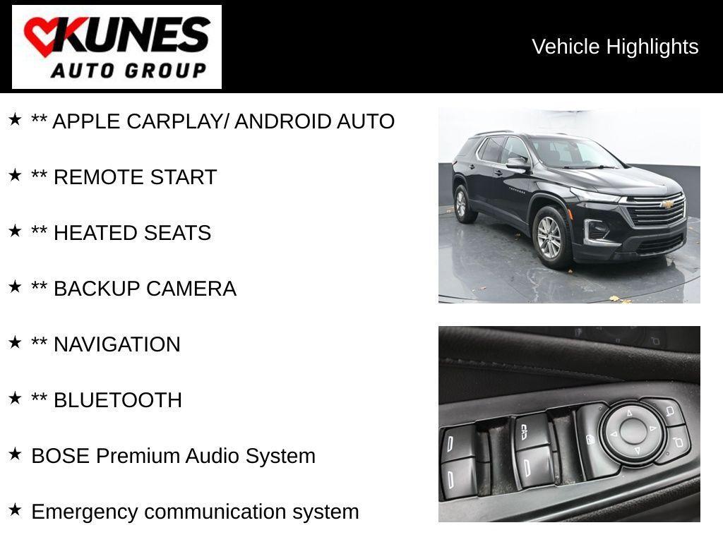 used 2023 Chevrolet Traverse car, priced at $26,969