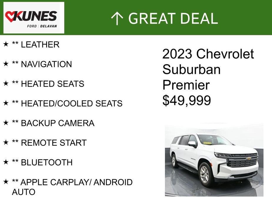 used 2023 Chevrolet Suburban car, priced at $49,999