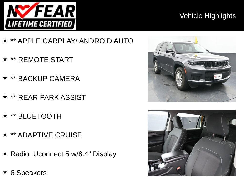 used 2023 Jeep Grand Cherokee L car, priced at $25,494