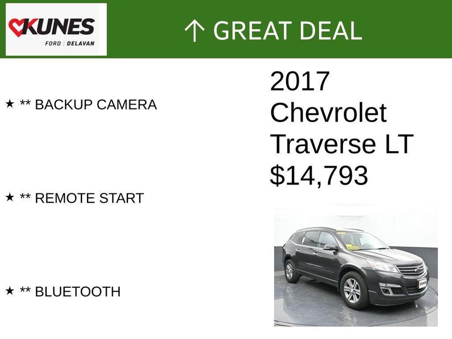 used 2017 Chevrolet Traverse car, priced at $14,793