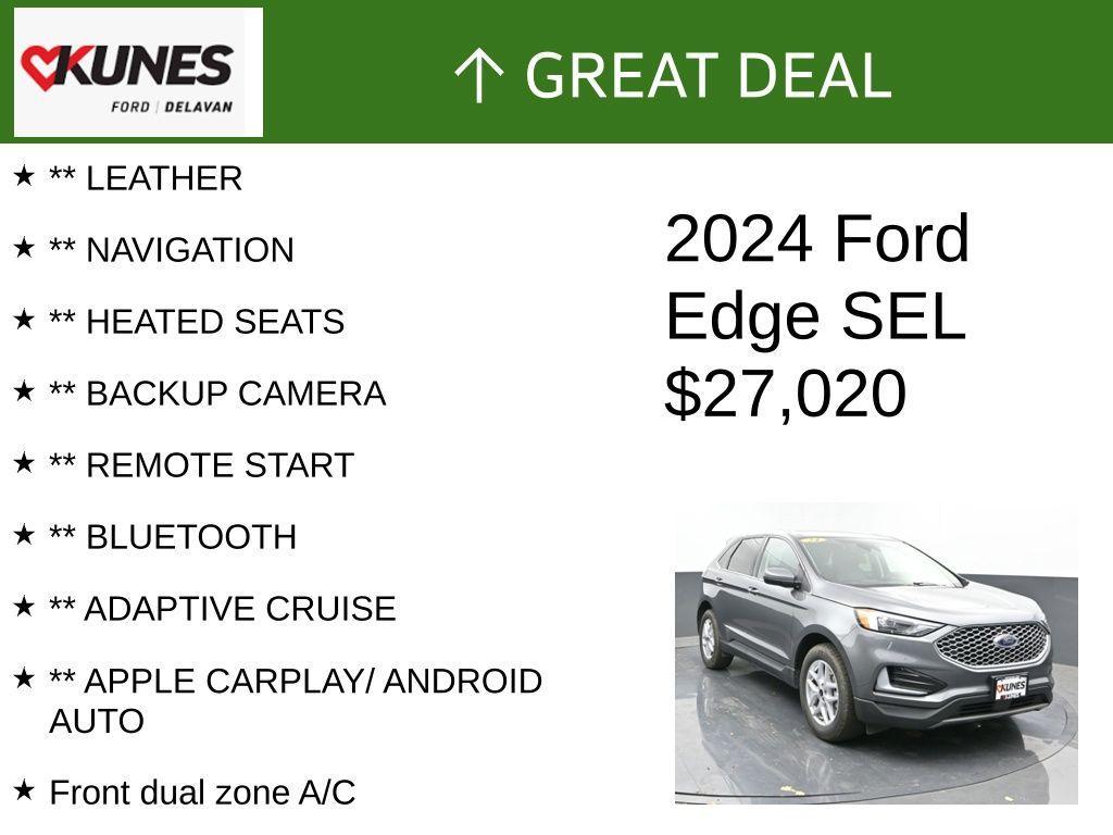 used 2024 Ford Edge car, priced at $27,020