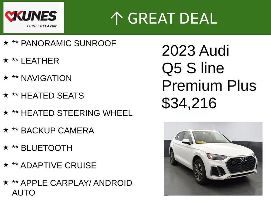 used 2023 Audi Q5 car, priced at $34,216