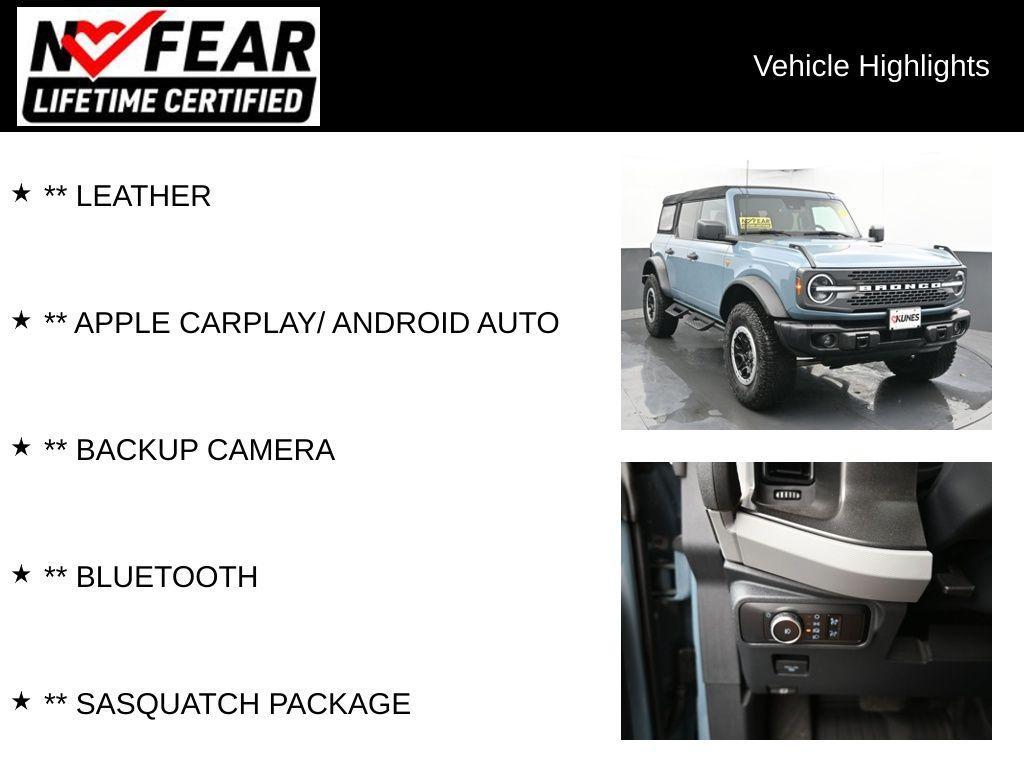 used 2023 Ford Bronco car, priced at $49,934