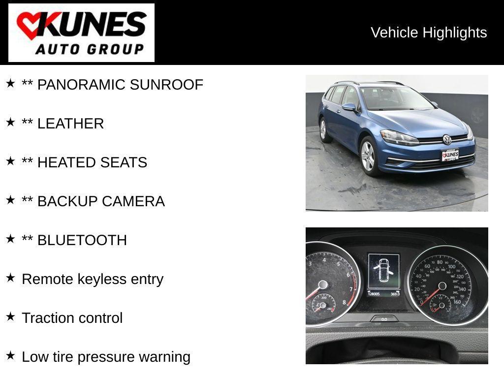 used 2018 Volkswagen Golf SportWagen car, priced at $13,999
