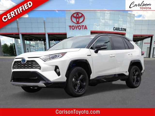 used 2021 Toyota RAV4 Hybrid car, priced at $34,500
