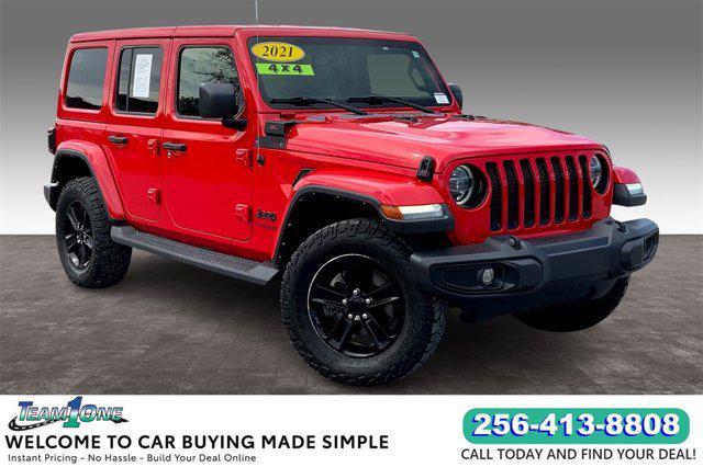 used 2021 Jeep Wrangler Unlimited car, priced at $31,578