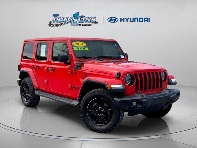 used 2021 Jeep Wrangler Unlimited car, priced at $31,178
