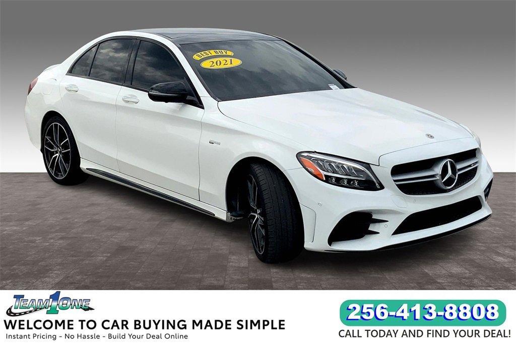 used 2021 Mercedes-Benz AMG C 43 car, priced at $43,005