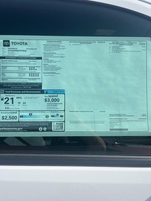 new 2025 Toyota Tacoma car, priced at $39,545