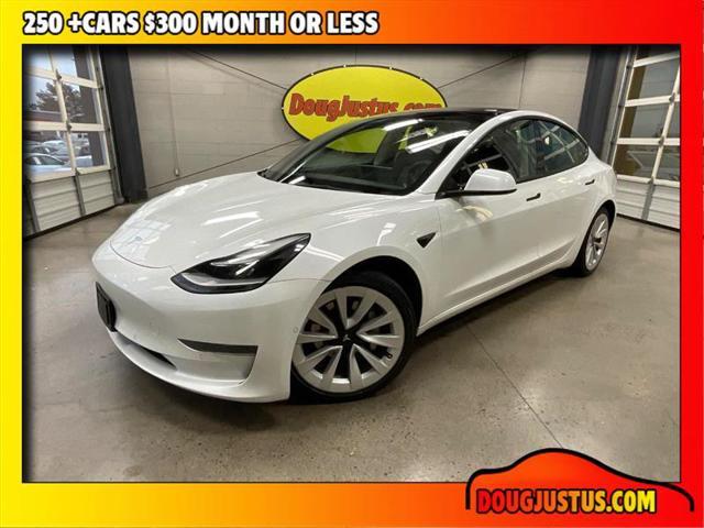 used 2022 Tesla Model 3 car, priced at $19,500