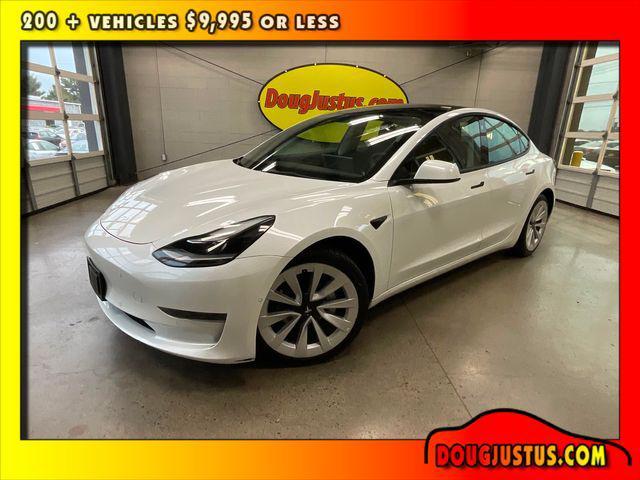 used 2022 Tesla Model 3 car, priced at $23,800