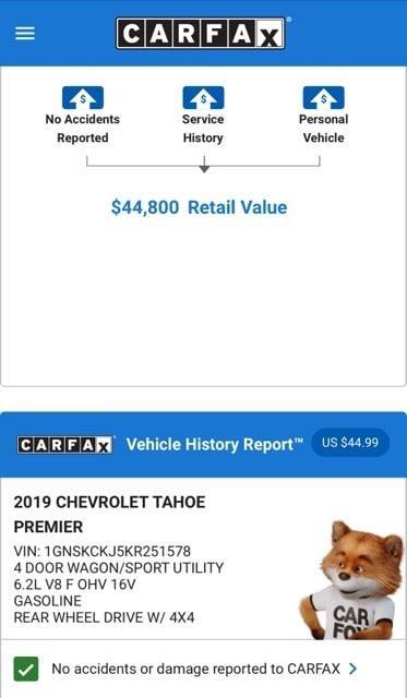 used 2019 Chevrolet Tahoe car, priced at $33,974