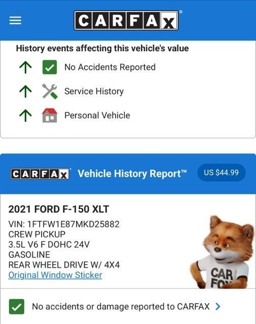 used 2021 Ford F-150 car, priced at $30,574